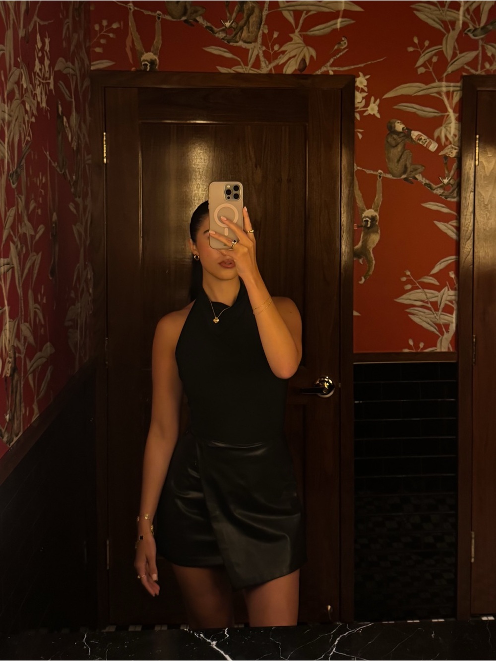 Abercrombie leather skirt - Picture 2 of 4